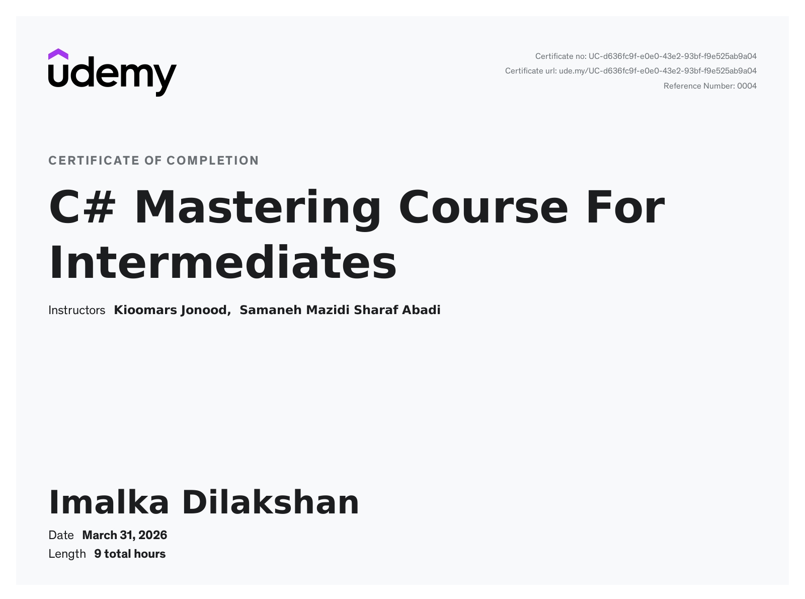 C# Mastering Course For Intermediates