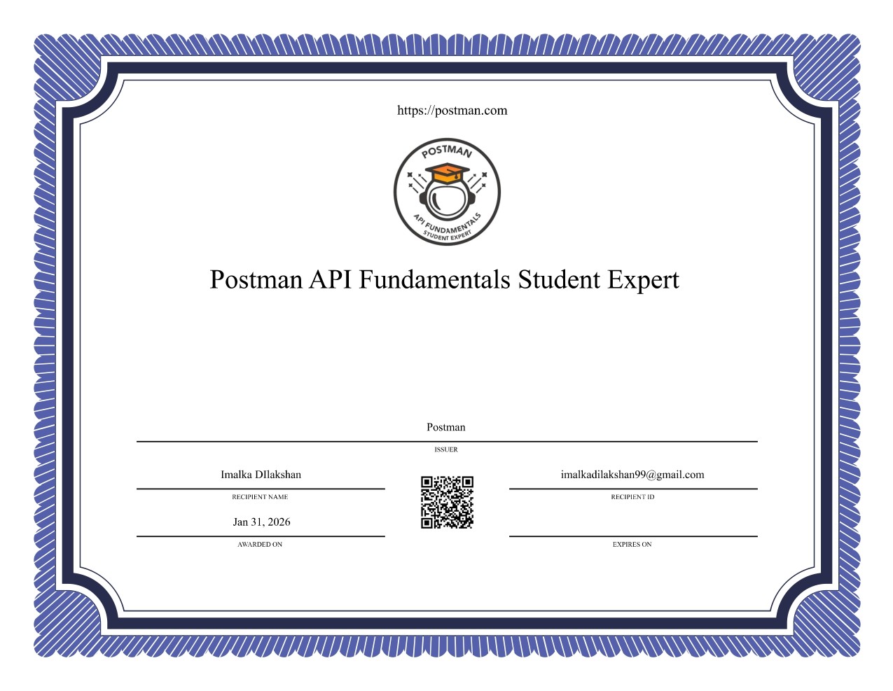 Postman API Certification